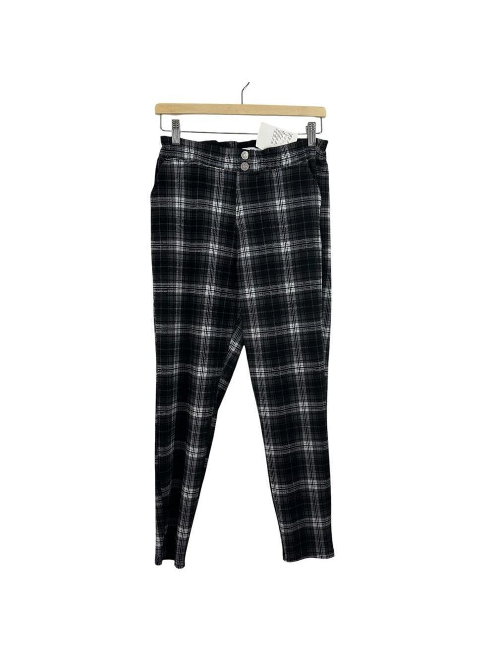 NWT Abercrombie Kids Plaid Paperbag Waist Pants Size 15/16
